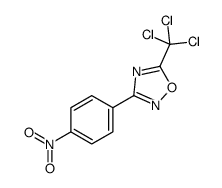 3-(4-nitrophenyl)-5-(trichloromethyl)-1,2,4-oxadiazole结构式