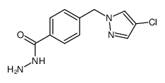 Benzoic acid, 4-[(4-chloro-1H-pyrazol-1-yl)methyl]-, hydrazide (9CI)结构式