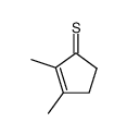2,3-Dimethyl-2-cyclopentene-1-thione结构式