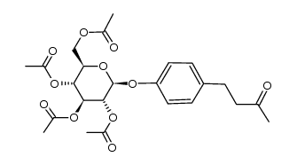 raspberry ketone tetra-O-acetyl-β-D-glucopyranoside Structure