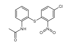 acetic acid-[2-(4-chloro-2-nitro-phenylsulfanyl)-anilide]结构式