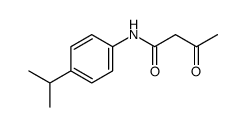N-[4-(1-methylethyl)phenyl]-3-oxobutanamide结构式
