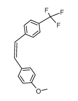 4-Trifluormethyl-4'-methoxystilben结构式