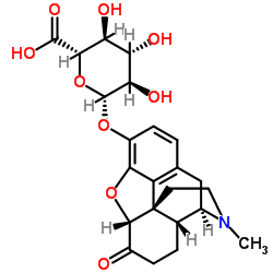 (5α)-17-Methyl-6-oxo-4,5-epoxymorphinan-3-yl β-D-glucopyranosiduronic acid Structure