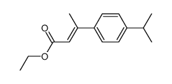 3-(4-isopropyl-phenyl)-crotonic acid ethyl ester Structure