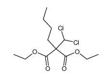 butyl-dichloromethyl-malonic acid diethyl ester Structure