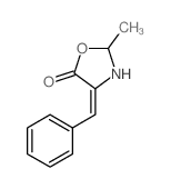 5-Oxazolidinone,2-methyl-4-(phenylmethylene)- Structure