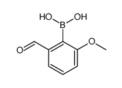 (2-formyl-6-methoxyphenyl)boronic acid结构式