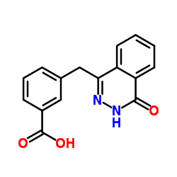 3-((4-oxo-3,4-dihydrophthalazin-1-yl)methyl)benzoicacid Structure