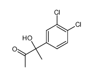 3-hydroxy-3-[3',4'-dichlorophenyl]-2-butanone结构式