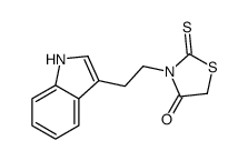 3-[2-(1H-indol-3-yl)ethyl]-2-sulfanylidene-1,3-thiazolidin-4-one结构式