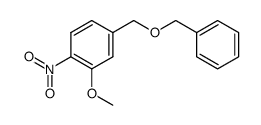 4-((benzyloxy)methyl)-2-methoxy-1-nitrobenzene结构式
