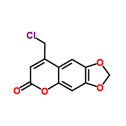 8-(Chloromethyl)-6H-[1,3]dioxolo[4,5-g]chromen-6-one结构式