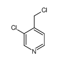 3-chloro-4-(chloromethyl)pyridine Structure