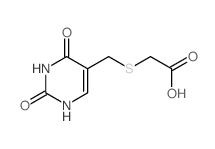 Acetic acid,2-[[(1,2,3,4-tetrahydro-2,4-dioxo-5-pyrimidinyl)methyl]thio]- Structure