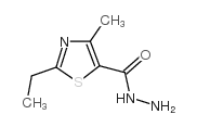2-乙基-4-甲基噻唑-5-羧酸肼结构式