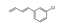 trans-1-(3-chlorophenyl)buta-1,3-diene结构式