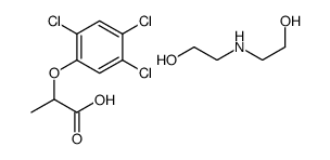 bis(2-hydroxyethyl)azanium,2-(2,4,5-trichlorophenoxy)propanoate结构式