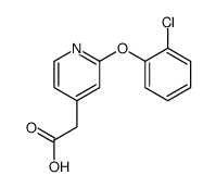 2-[2-(2-chlorophenoxy)pyridin-4-yl]acetic acid结构式