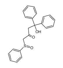 11-Diphenyl-4-phenylsulfinyl-butan-1-ol-3-on结构式