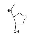 CIS-4-(METHYLAMINO)TETRAHYDROFURAN-3-OL structure
