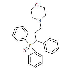 Diphenyl[α-(2-morpholinoethyl)benzyl]phosphine oxide结构式