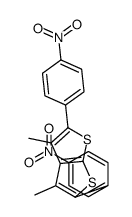 3,4-dimethyl-2,5-bis(4-nitrophenyl)thieno[2,3-b]thiophene Structure