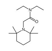 1-(N,N-Diethylglycyl)-2,2,6,6-tetramethylpiperidine structure