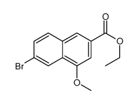 Ethyl 6-bromo-4-methoxy-2-naphthoate Structure