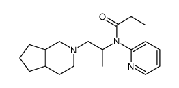 N-[1-(1,3,4,4a,5,6,7,7a-octahydrocyclopenta[c]pyridin-2-yl)propan-2-yl]-N-pyridin-2-ylpropanamide结构式