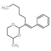 1,3-Dioxane,4-methyl-2-[1-(phenylmethylene)hexyl]- Structure