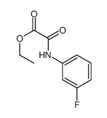 ethyl 2-(3-fluoroanilino)-2-oxoacetate结构式