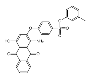 m-tolyl p-[(1-amino-9,10-dihydro-4-hydroxy-9,10-dioxo-2-anthryl)oxy]benzenesulphonate Structure