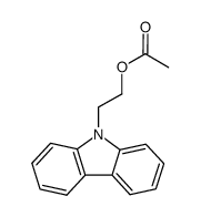 acetic acid-(2-carbazol-9-yl-ethyl ester)结构式