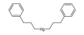 bis(3-phenylpropyl)mercury结构式