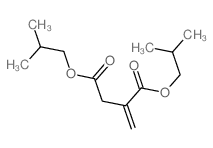 Butanedioic acid,2-methylene-, 1,4-bis(2-methylpropyl) ester结构式