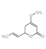 4-methoxy-6-[(E)-prop-1-enyl]-5,6-dihydropyran-2-one Structure