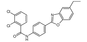 2,3-dichloro-N-[4-(5-ethyl-1,3-benzoxazol-2-yl)phenyl]benzamide structure