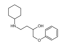 1-Phenoxy-4-(cyclohexylamino)-2-butanol Structure