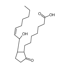 7-[(1R,2S)-2-[(Z)-1-hydroxyoct-2-enyl]-5-oxocyclopentyl]heptanoic acid Structure
