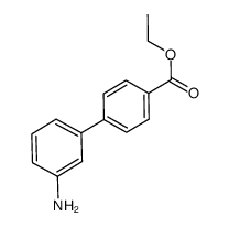 3'-amino-biphenyl-4-carboxylic acid ethyl ester结构式