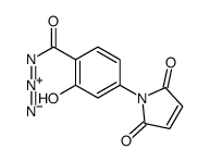 4-(2,5-dioxopyrrol-1-yl)-2-hydroxybenzoyl azide结构式
