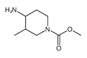 methyl 4-amino-3-methylpiperidine-1-carboxylate结构式