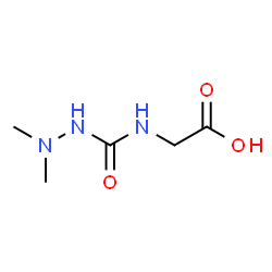 Glycine, N-[(2,2-dimethylhydrazino)carbonyl]- (9CI)结构式