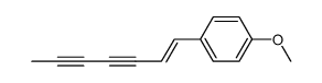 trans-7-(p-Methoxyphenyl)-hepten-6-diin-(2,4)结构式