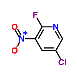 2-氟-3-硝基-5-氯吡啶结构式