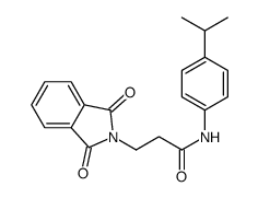 3-(1,3-dioxoisoindol-2-yl)-N-(4-propan-2-ylphenyl)propanamide结构式