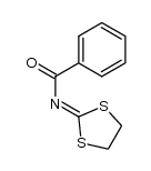 N-[1,3]dithiolan-2-ylidene-benzamide结构式