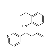 2-isopropyl-N-(1-(pyridin-3-yl)but-3-en-1-yl)aniline Structure