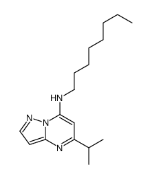 N-octyl-5-propan-2-ylpyrazolo[1,5-a]pyrimidin-7-amine Structure